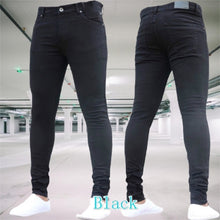 將圖片載入圖庫檢視器 Men&#39;s Pants Retro Washing Zipper Stretch Jeans
