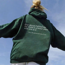 將圖片載入圖庫檢視器 &quot;Dear Person behind Me&quot; Hoodie
