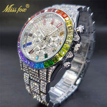 Load image into Gallery viewer, Luxury Gold Men&#39;s Watch Waterproof Stainless Steel Iced Bracelet
