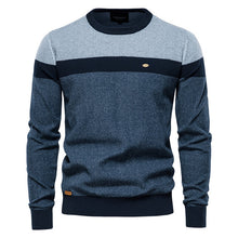 Load image into Gallery viewer, Spliced Cotton Men&#39;s Sweater
