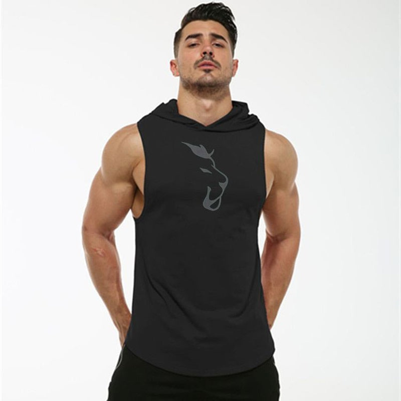 Men's Hooded Fitness Tank