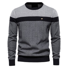 Load image into Gallery viewer, Spliced Cotton Men&#39;s Sweater
