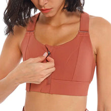 Load image into Gallery viewer, Women&#39;s Extra Support Zip Up Sports Bra
