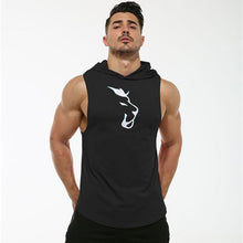 Load image into Gallery viewer, Men&#39;s Hooded Fitness Tank
