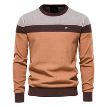 Load image into Gallery viewer, Spliced Cotton Men&#39;s Sweater
