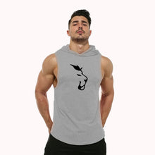 Load image into Gallery viewer, Men&#39;s Hooded Fitness Tank
