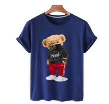 將圖片載入圖庫檢視器 Bear Print Men&#39;s Cotton T Shirt
