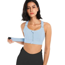 将图片加载到图库查看器，Women&#39;s Extra Support Zip Up Sports Bra
