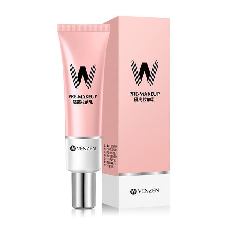 VENZEN W Primer Make Up Shrink Pore Primer Base Smooth Face Brighten Makeup Skin Invisible Pores Concealer