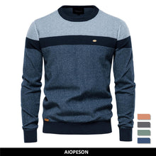 Load image into Gallery viewer, Spliced Cotton Men&#39;s Sweater
