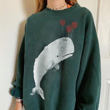 Load image into Gallery viewer, HipHop High Street Women Ocean Animal Whale Hoodies Print Hoodies Sweatshirts Autumn Long Sleeve Top
