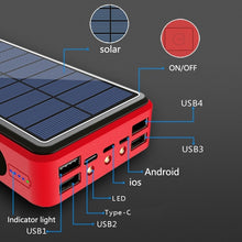 Load image into Gallery viewer, Wireless Solar Power Bank
