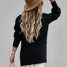 将图片加载到图库查看器，Women High Neck Pullover Long Sleeve Coarse Knit Sweaters
