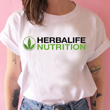 将图片加载到图库查看器，Herbalife Wellness Women T-Shirt Funny Herbalife Girl Casual T-Shirt Tops Workout Tees Summer Short Sleeve T-Shirts
