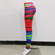 將圖片載入圖庫檢視器 Sexy Women&#39;s Leggings Stretchy High Waist Printing Butt Lift Pants Hip Push up Workout Stretch Trousers Fitness Pants
