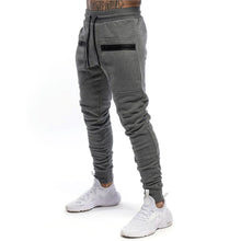 将图片加载到图库查看器，New Mens Jogger Zip pocket Sweatpants Man Gyms Workout Fitness Cotton Trousers Male Casual Fashion Skinny Track Pants Winter
