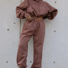 將圖片載入圖庫檢視器 Women Warm Hoodie and Pants Set
