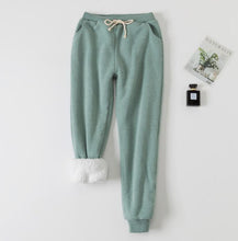 將圖片載入圖庫檢視器 Winter Women Long Trousers Warm Thick Lamb Cashmere Harem Pants
