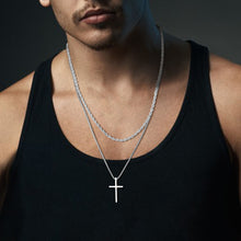 将图片加载到图库查看器，Vnox Mens Cross Necklaces
