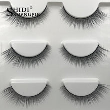 将图片加载到图库查看器，3 Pairs Natural False Eyelashes Eyelash Extension Full Strip Lash Makeup Tool Maquillage Cilia Cilios Eye Lashes Faux Cilios
