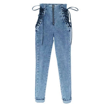 将图片加载到图库查看器，High Waist Jeans Women Trousers
