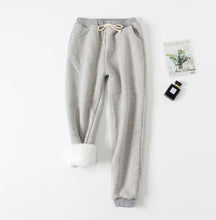 Load image into Gallery viewer, Winter Women Long Trousers Warm Thick Lamb Cashmere Harem Pants
