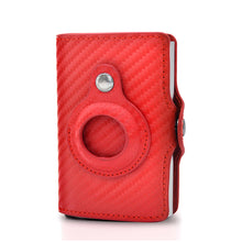 将图片加载到图库查看器，Rfid Card Holder Men Women Airtag Wallet Money Bag Leather Purse Slim Thin Wallet
