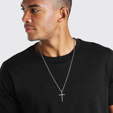 将图片加载到图库查看器，Vnox Mens Cross Necklaces
