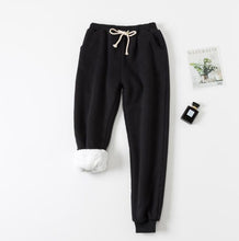 将图片加载到图库查看器，Winter Women Long Trousers Warm Thick Lamb Cashmere Harem Pants
