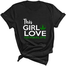 將圖片載入圖庫檢視器 Herbalife Wellness Women T-Shirt Funny Herbalife Girl Casual T-Shirt Tops Workout Tees Summer Short Sleeve T-Shirts
