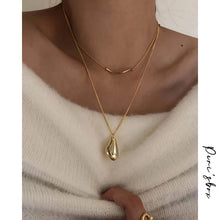 將圖片載入圖庫檢視器 Set Waterdrop Irregular Necklaces
