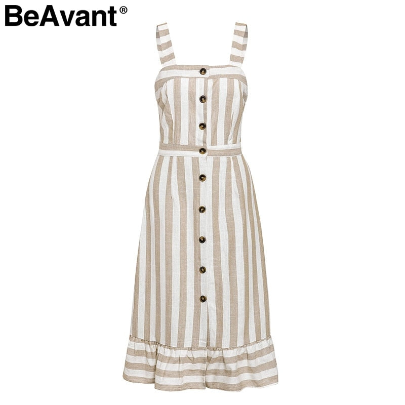 Striped Cotton Sundress