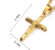 將圖片載入圖庫檢視器 Gold Plated Cross Necklace
