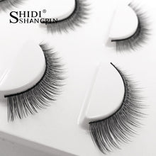 将图片加载到图库查看器，3 Pairs Natural False Eyelashes Eyelash Extension Full Strip Lash Makeup Tool Maquillage Cilia Cilios Eye Lashes Faux Cilios
