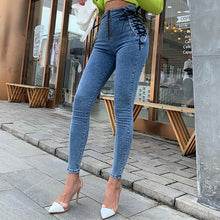 將圖片載入圖庫檢視器 High Waist Jeans Women Trousers
