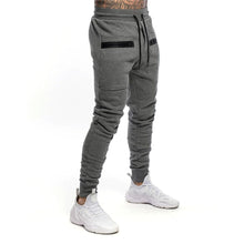 将图片加载到图库查看器，New Mens Jogger Zip pocket Sweatpants Man Gyms Workout Fitness Cotton Trousers Male Casual Fashion Skinny Track Pants Winter
