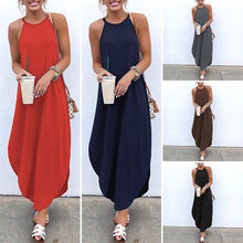 將圖片載入圖庫檢視器 Sexy Sleeveless Summer Long Dresses
