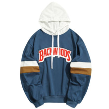 將圖片載入圖庫檢視器 New Backwoods Letters Print Men Women Hoodies Hooded Sweatshirt Hoody Streetwear Patchwork Pullover Dropship Custom Clothing
